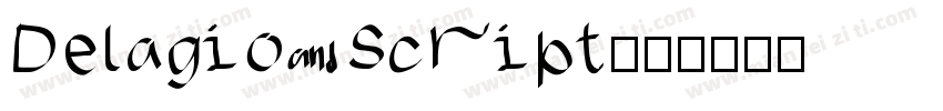 Delagio Script字体转换